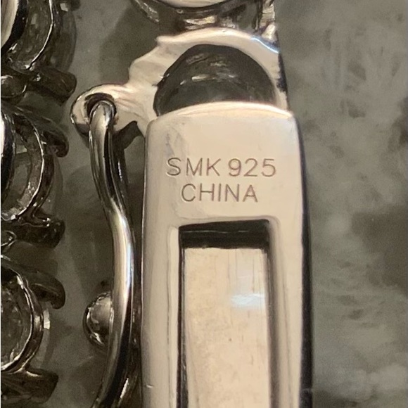 BRAND NEW Ross-Simons 925 silver tennis necklace&bracelet, white topaz stones. - Picture 14 of 16